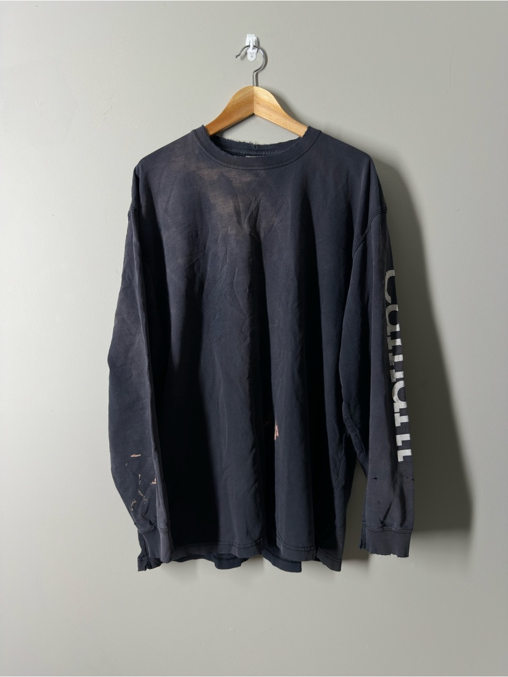 Vintage Carhartt Distressed and Bleached Longsleeve Tee
